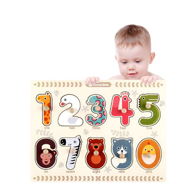 NummaPals | ¡Aprender a contar jugando! - Libro de rompecabezas Montessori con números y animales